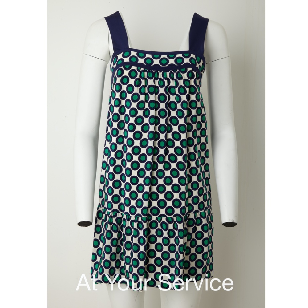Tibi Dress NWT Navy & Green Size 2